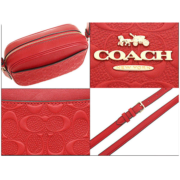 Coach Mini Jamie Camera Bag In Signature Leather 1941 Red # CC943