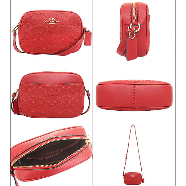 Coach Mini Jamie Camera Bag In Signature Leather 1941 Red # CC943