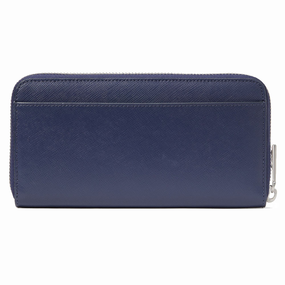 Kate Spade Long Wallet Continental Zip Wallet Madison Saffiano Leather Parisian Navy Blue # KC578