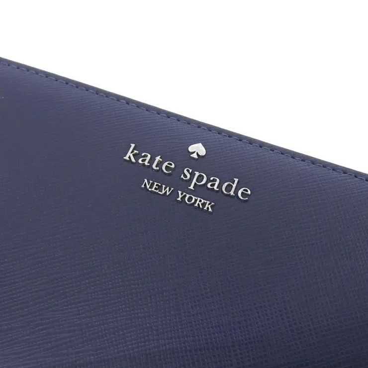 Kate Spade Long Wallet Continental Zip Wallet Madison Saffiano Leather Parisian Navy Blue # KC578