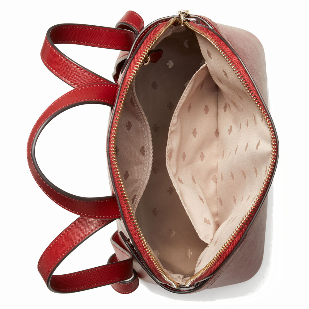 Kate Spade Medium Backpack Staci Dome Backpack Red Currant # K7340