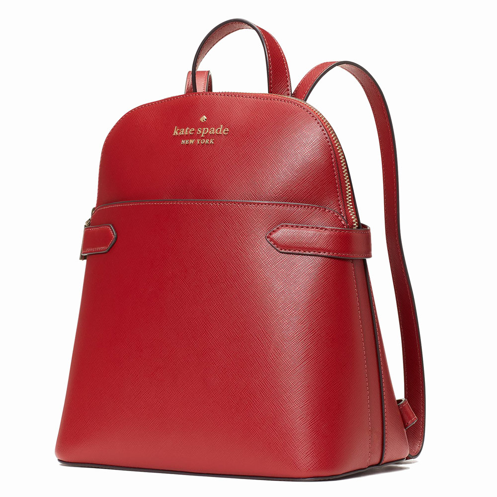 Kate Spade Medium Backpack Staci Dome Backpack Red Currant # K7340