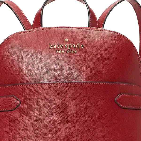 Kate Spade Medium Backpack Staci Dome Backpack Red Currant # K7340