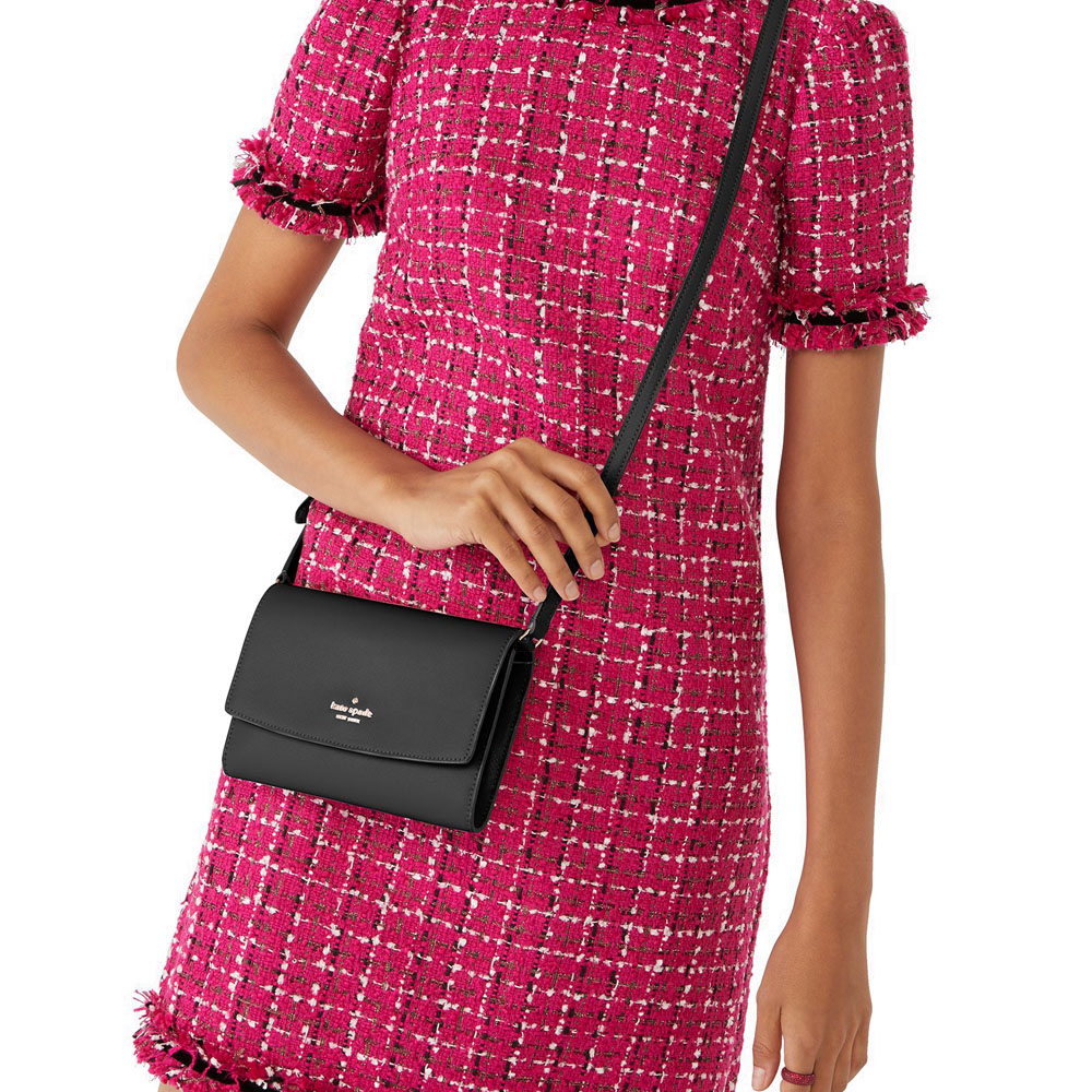 Kate Spade Perry Leather Crossbody Bag Black # K8709