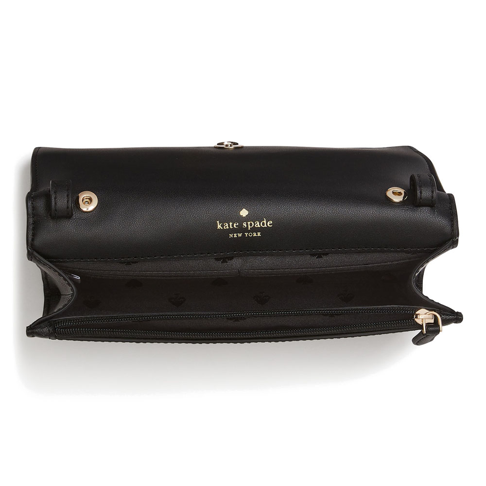 Kate Spade Perry Leather Crossbody Bag Black # K8709
