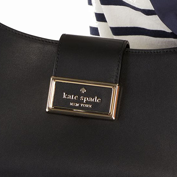 Kate Spade Reegan Smooth Leather Small Shoulder Bag Black # KA754