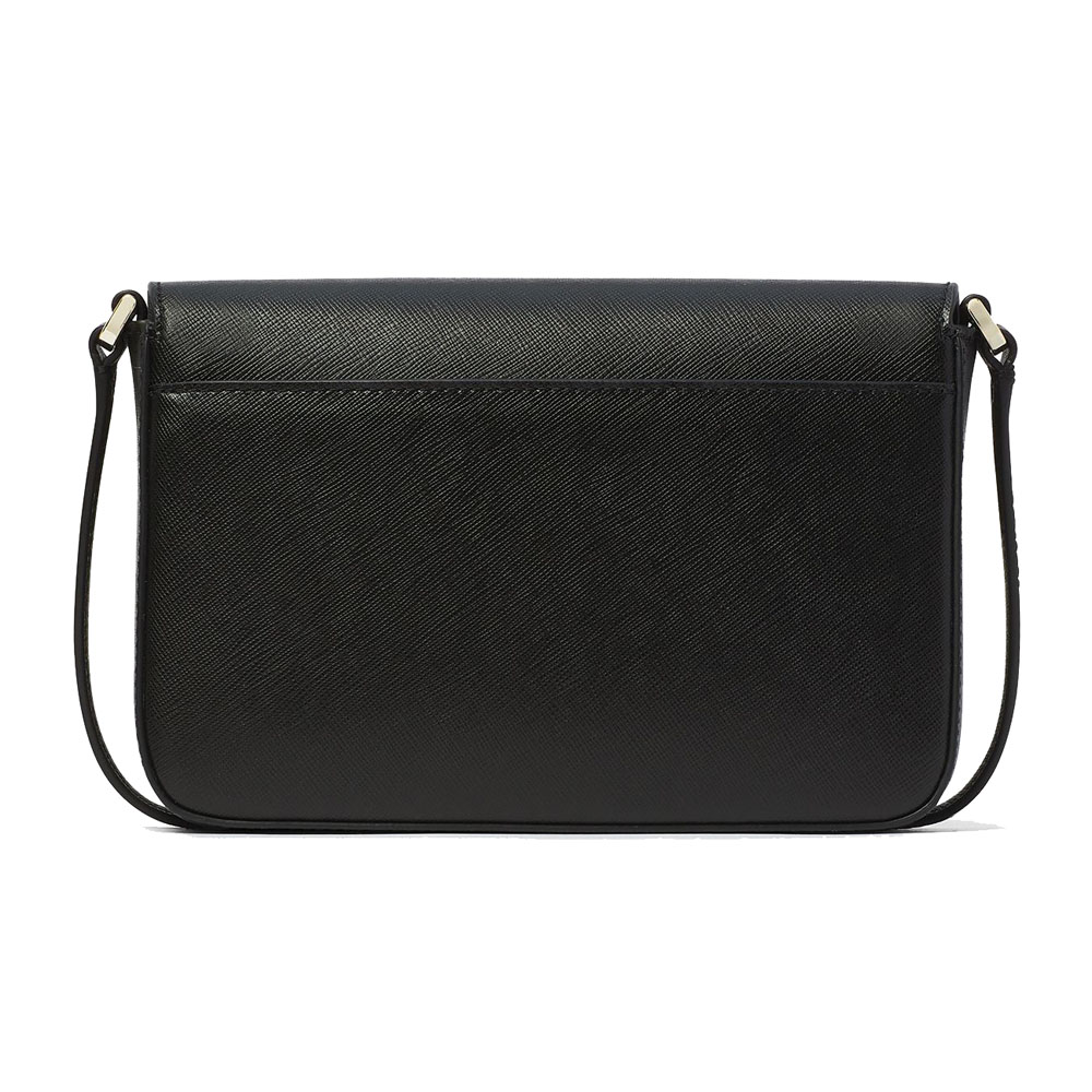 Kate Spade Sadie Saffiano Leather Envelope Crossbody Bag Sling Black # K7378