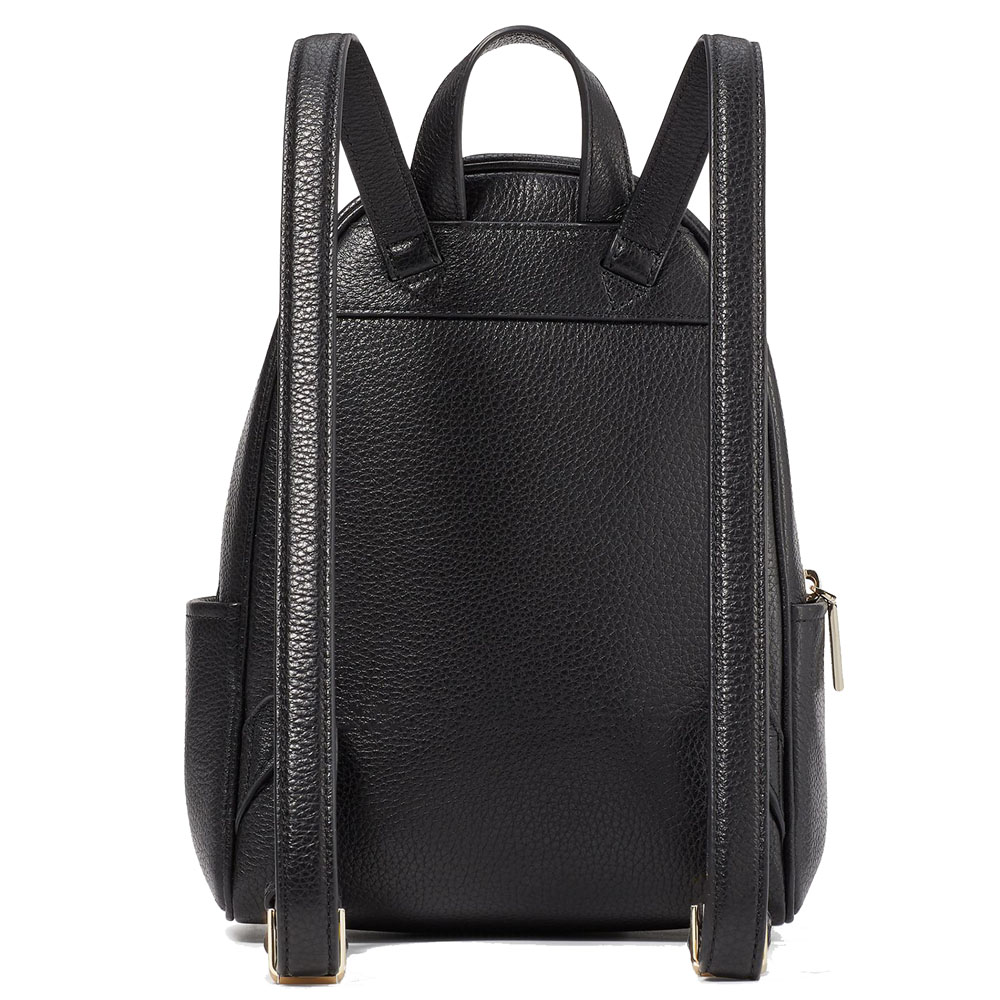 Kate Spade Leila Pebbled Leather Mini Dome Backpack Black # KB650