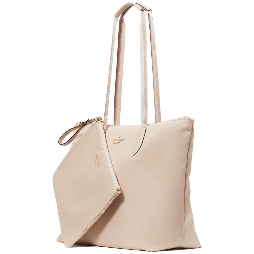 Kate Spade Mel Packable Tote Bag Warm Beige # KE559