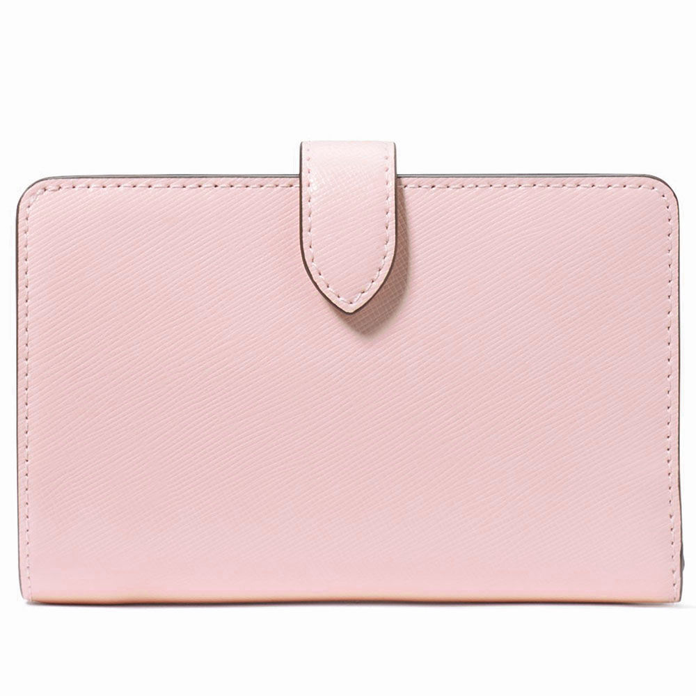 Kate Spade Medium Wallet Medium Compact Bifold Wallet Conch Pink # KC580D3