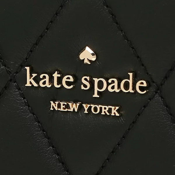 Kate Spade Carey Smooth Quilted Leather Medium Wallet Black # KA591D3