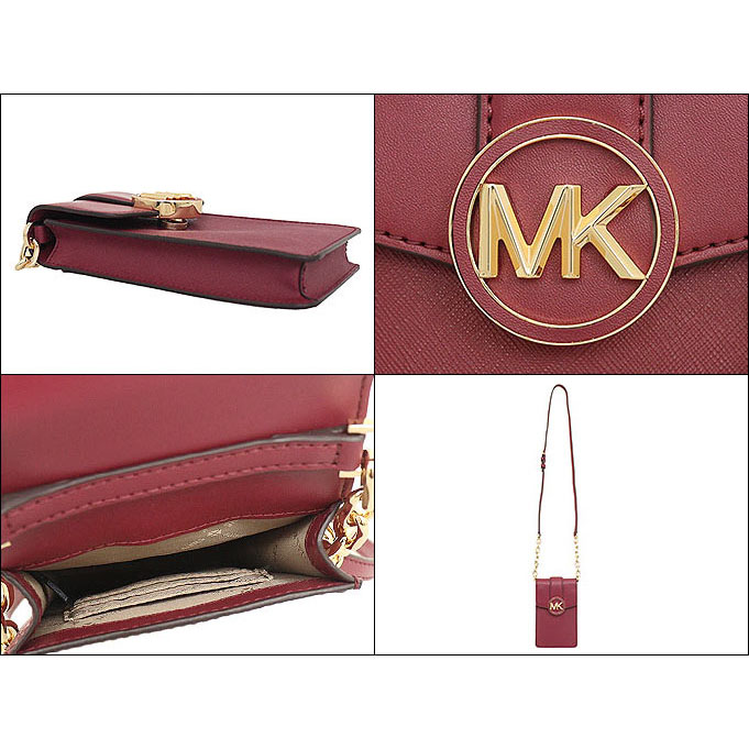 Michael Kors Carmen Small Logo Smartphone Crossbody Bag Mulberry # 35T2GNMC5LD1