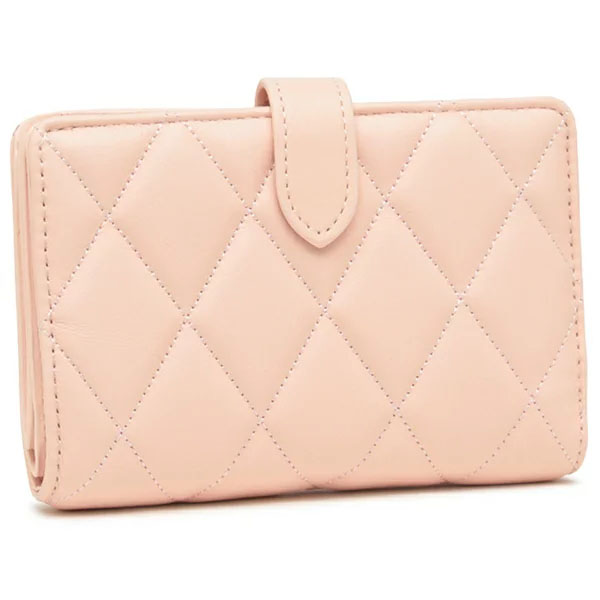 Kate Spade Carey Smooth Quilted Leather Medium Wallet Pink # KA591D4