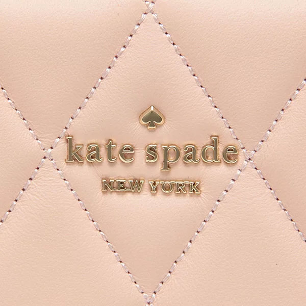 Kate Spade Carey Smooth Quilted Leather Medium Wallet Pink # KA591D4