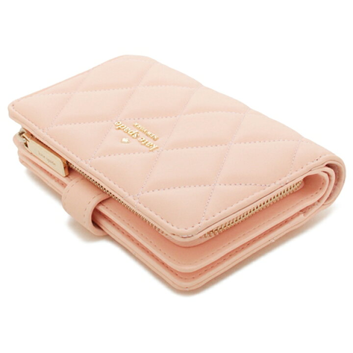 Kate Spade Carey Smooth Quilted Leather Medium Wallet Pink # KA591D4