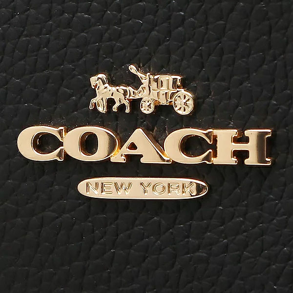 Coach Tote Shoulder Bag Mollie Tote Black / True Red # 1671D1