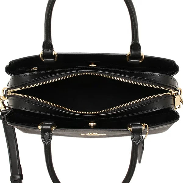 Coach Crossbody Bag Signature Lillie Carryall Brown Black # 91495D1