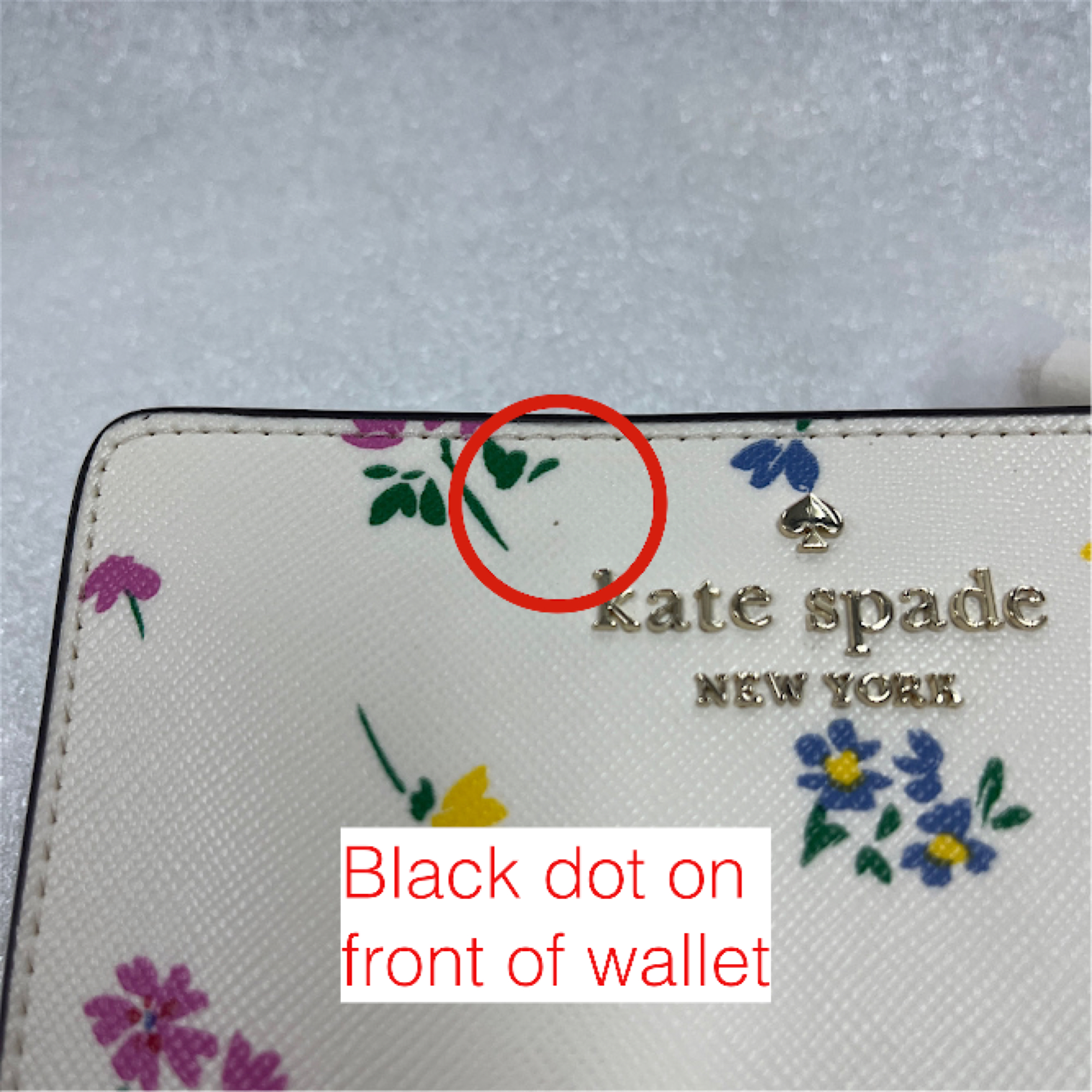 Kate Spade Kate Spade Staci Garden Bouquet Medium Compartment Wallet Cream Floral # KB523D1