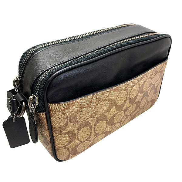 Coach Men Graham Crossbody In Signature Canvas Khaki # C4149D1