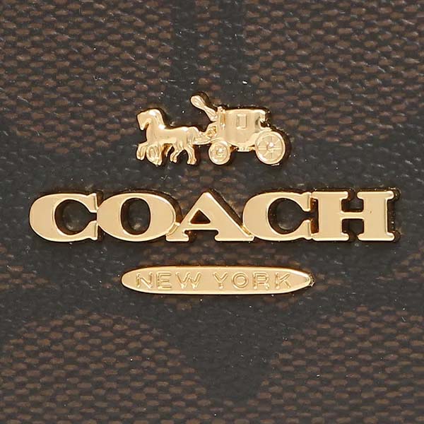 Coach Crossbody Bag Katy Satchel In Signature Canvas Brown 1941 Red # 2558D1