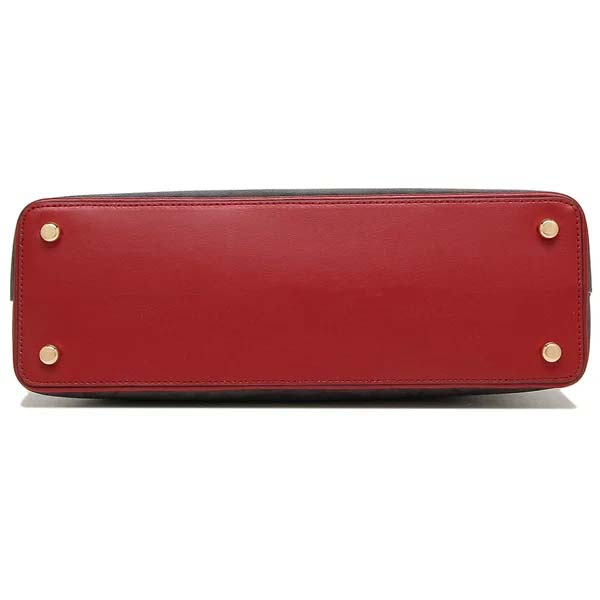 Coach Crossbody Bag Katy Satchel In Signature Canvas Brown 1941 Red # 2558D1