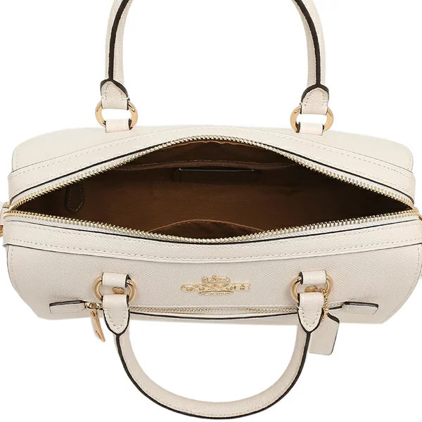 Coach Crossbody Bag Leather Rowan Satchel Chalk Off White # F79946D1