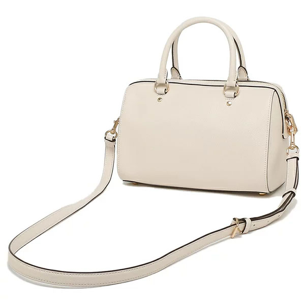 Coach Crossbody Bag Leather Rowan Satchel Chalk Off White # F79946D1