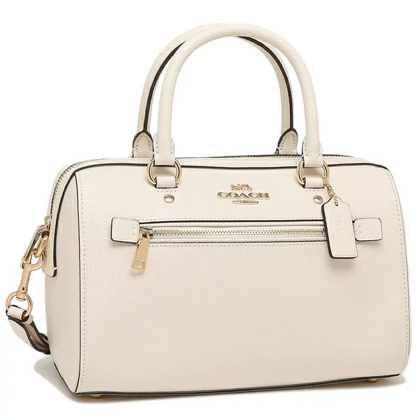 Coach Crossbody Bag Leather Rowan Satchel Chalk Off White # F79946D1