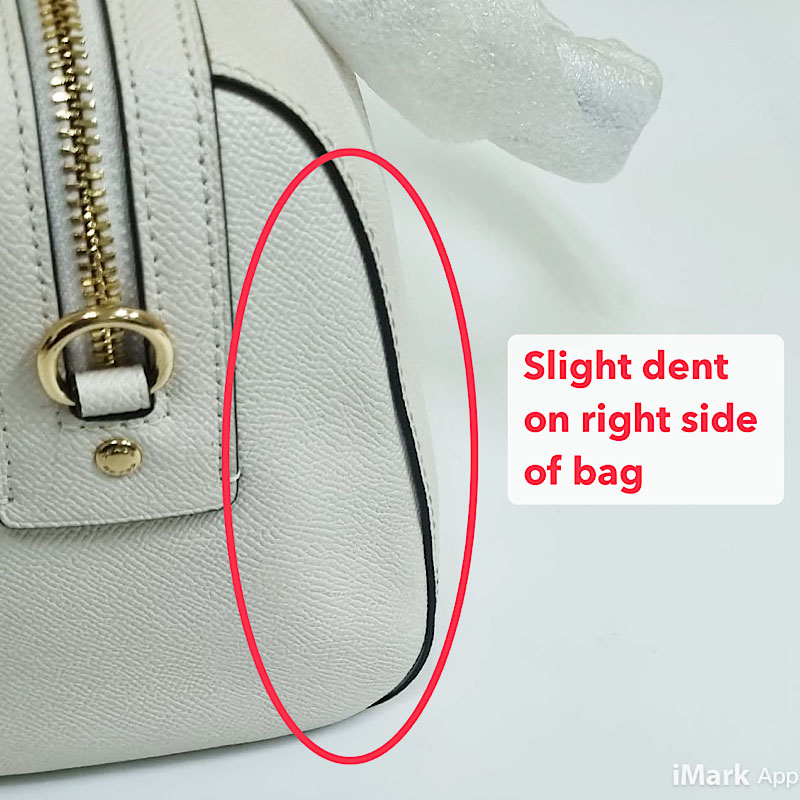 Coach Crossbody Bag Leather Rowan Satchel Chalk Off White # F79946D1