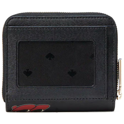 Kate Spade Small Wallet Disney X Minnie Mouse Zip Around Small Bifold Wallet Black # K9326D1