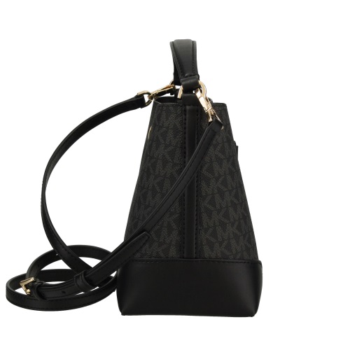 Michael Kors Crossbody Bag Bucket Bag Mercer Small Drawstring Bucket Messenger Black # 35F2GM9M1BD1