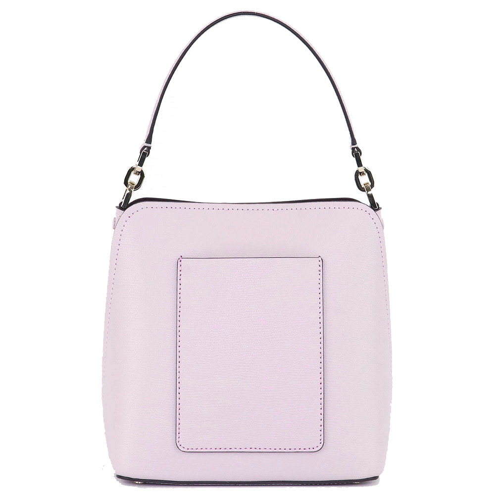 Kate Spade Crossbody Bag Darcy Refined Grain Leather Small Bucket Bag Lilac Light Purple # WKR00439D3