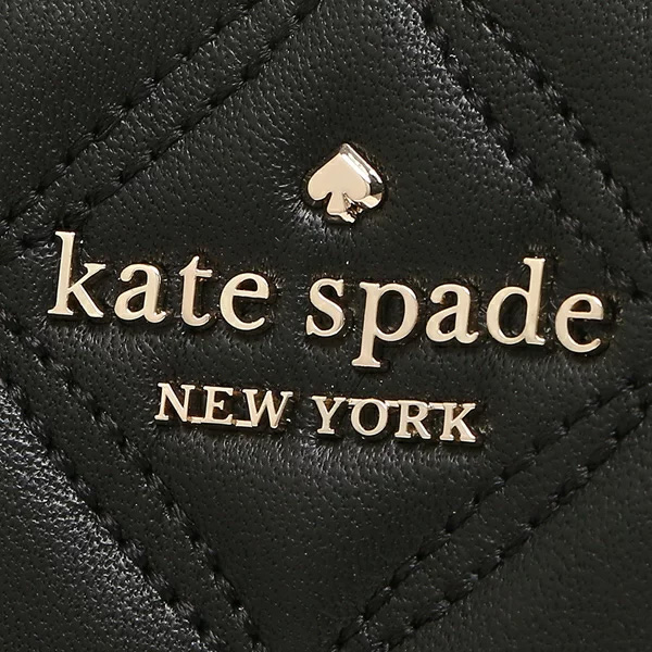 Kate Spade Medium Wallet Natalia Medium Compact Bifold Wallet Black # WLRU6344D1