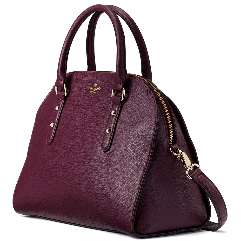 Kate Spade Larchmont Avenue Reiley Deep Plum Purple # WKRU5497D1