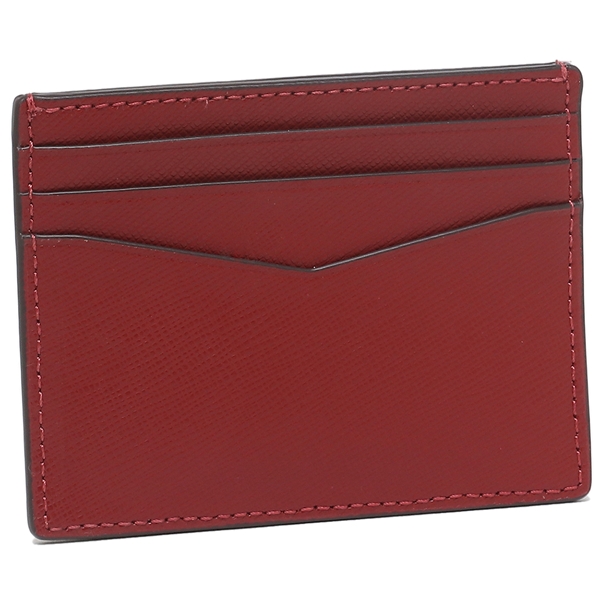 Kate Spade Staci Saffiano Leather Small Slim Cardholder Red Currant # WLR00129D1