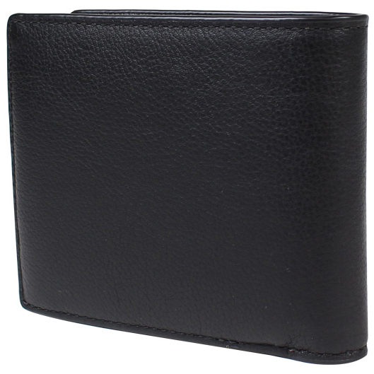 Coach Men Wallet In Gift Box Compact Id Wallet In Sport Calf Leather Black # F74991D1