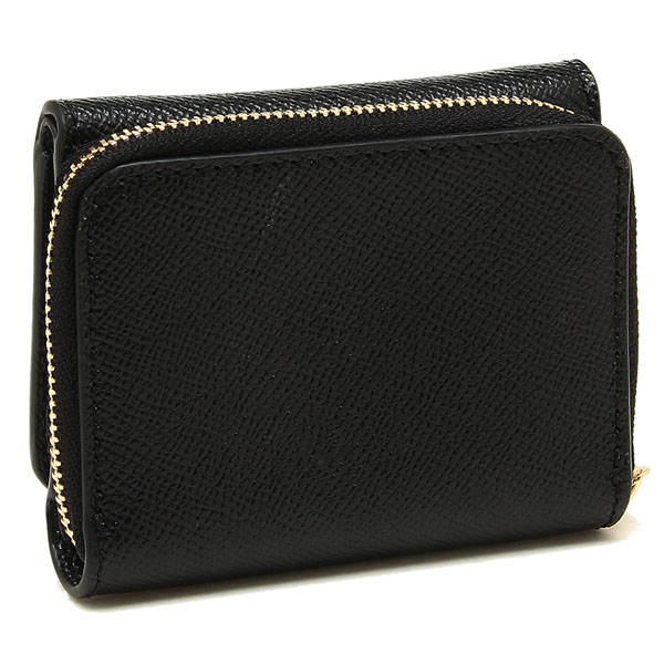 Coach Small Wallet Small Trifold Wallet Black # F37968D1