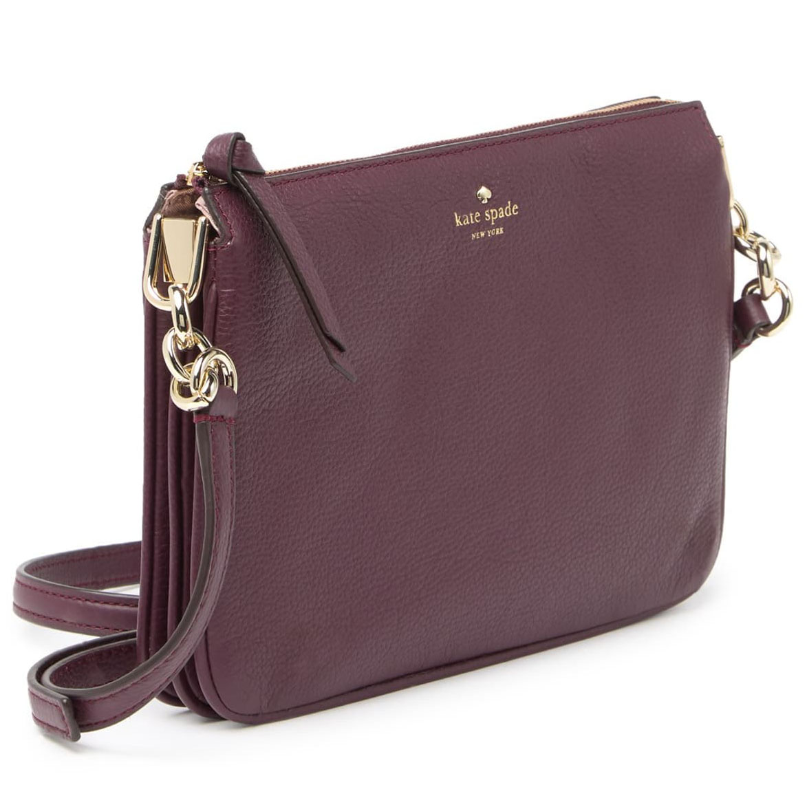 Kate Spade Larchmont Avenue Madelyne Deep Plum Dark Purple # WKRU5503D1