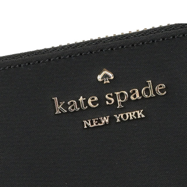 Kate Spade Long Wallet Nylon Chelsea The Little Better Large Continental Wallet Black # WLR00615D1