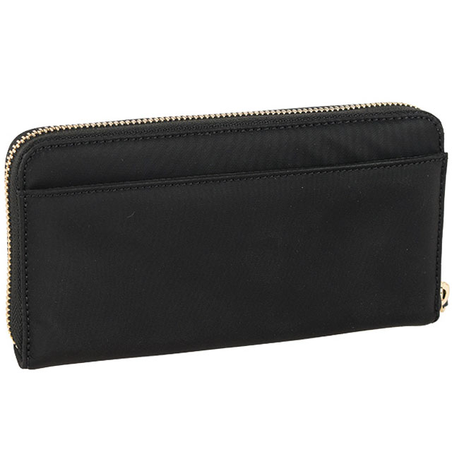 Kate Spade Long Wallet Nylon Chelsea The Little Better Large Continental Wallet Black # WLR00615D1