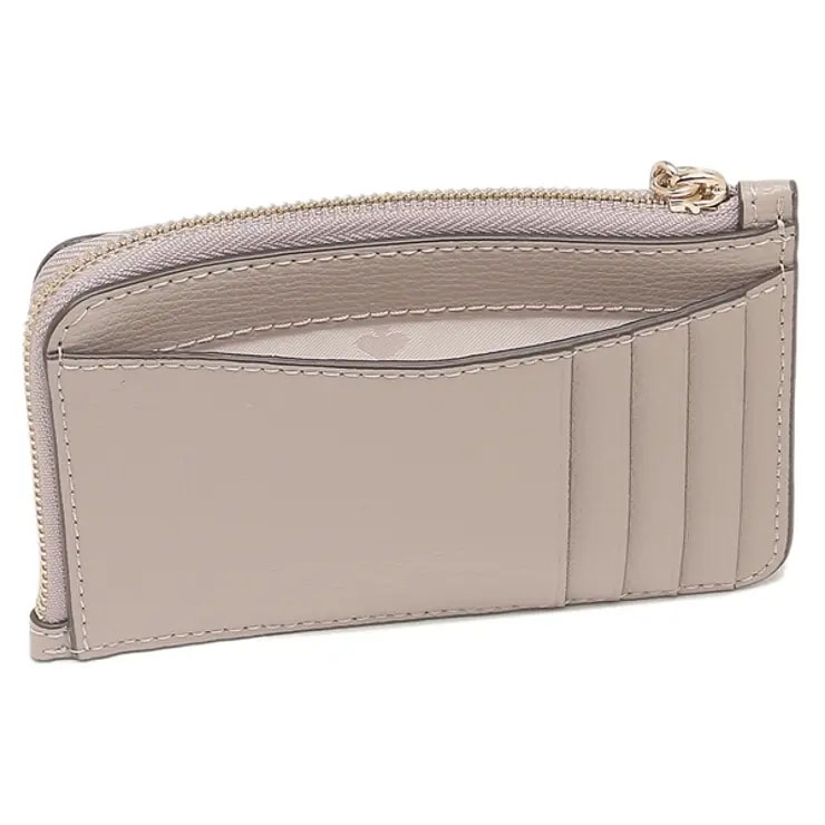 Kate Spade Darcy Medium L-Zip Cardholder Warm Taupe Grey # WLR00595D4