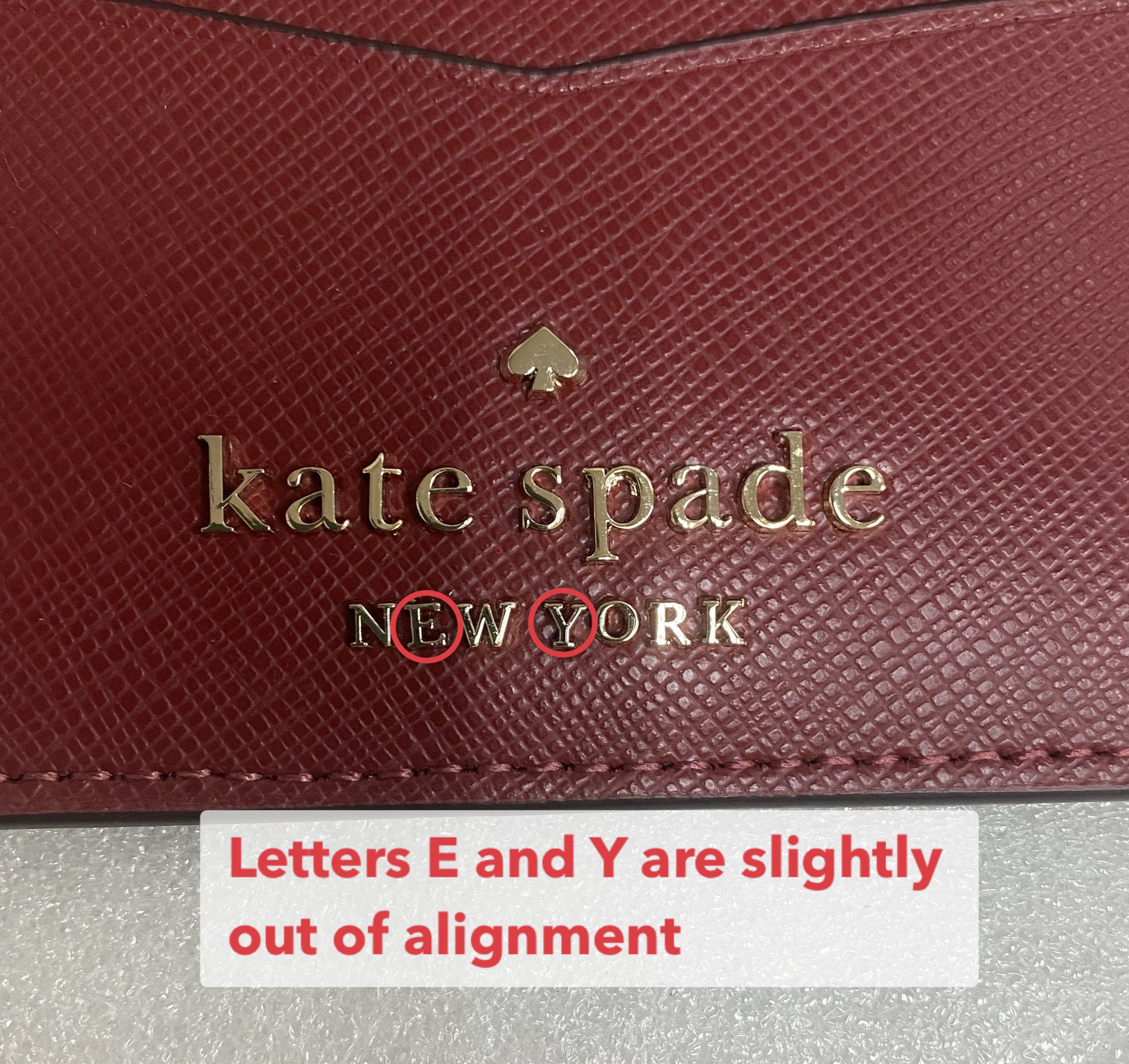 Kate Spade Staci Saffiano Leather Small Slim Cardholder Red Currant # WLR00129D3