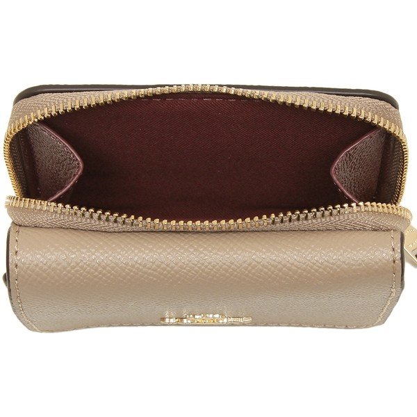 Coach Small Trifold Wallet Taupe Nude Beige # 37968D1