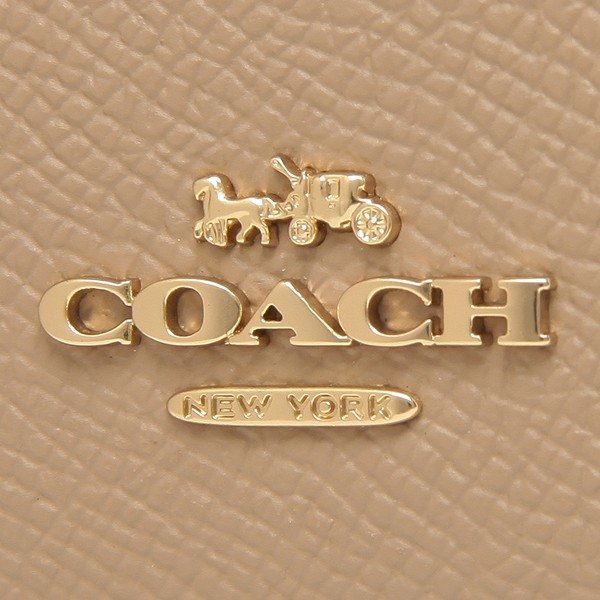 Coach Mini Skinny Id Case Taupe Nude Beige # 88250D1