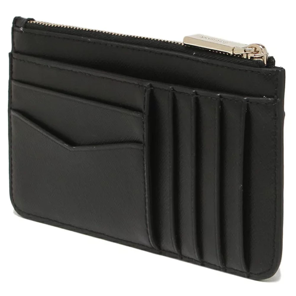 Kate Spade Staci Saffiano Leather Large Slim Card Holder Black # WLR00362D1