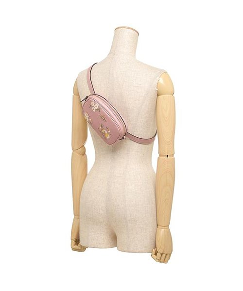 Coach Crossbody Bag Convertible Belt Bag With Tossed Daisy Print Carnation Pink # F73152