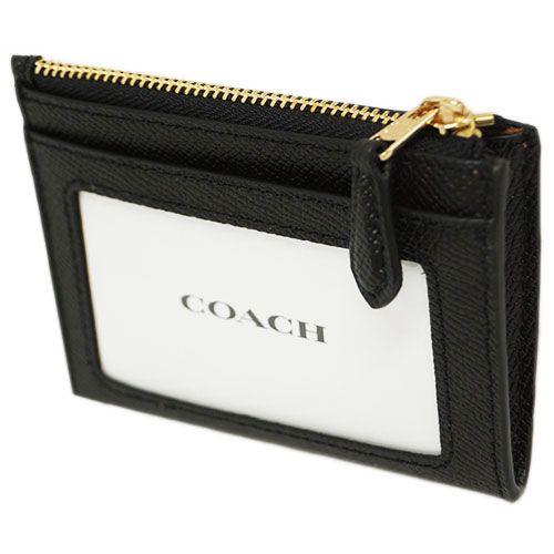 Coach Mini Skinny Id Case Black # F88250D5