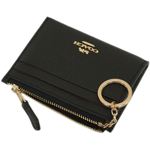 Coach Mini Skinny Id Case Black # F88250D5