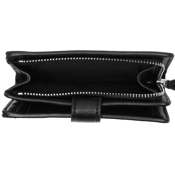 Coach Wallet In Gift Box Medium Corner Zip Wallet In Signature Coated Canvas Black Smoke # F23553D2