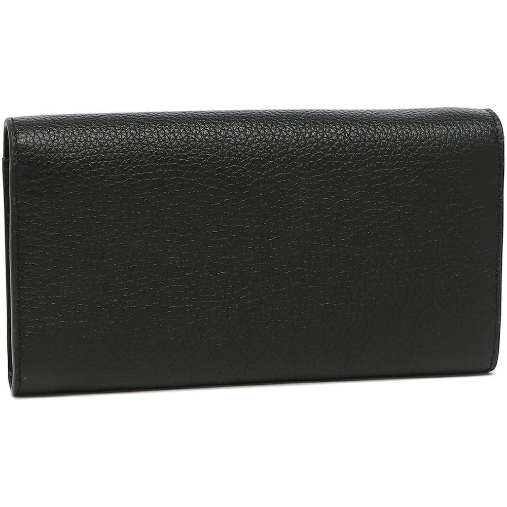 Tory Burch Long Wallet Britten Flap Envelope Wallet Black # 87974